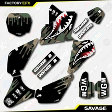 Woodland Camo Savage Racing Graphics Kit fits 01-21 Suzuki RM85 RM 85 Decal