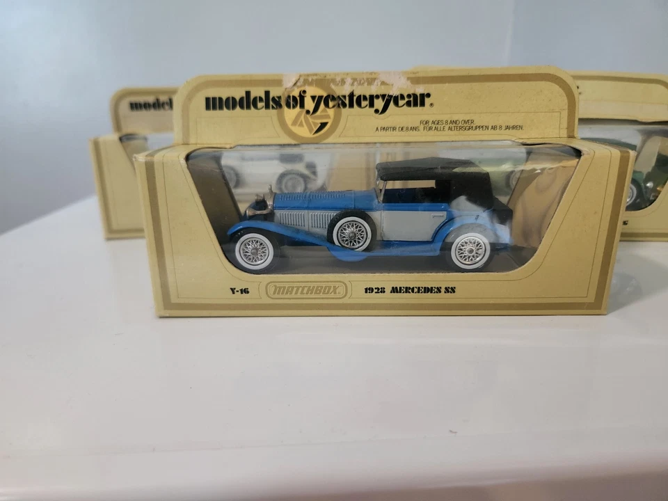 Matchbox Models Of Yesteryear Y16 1928 Mercedes Benz SS y-4 1930 model j. Duesen - Image 4 of 4