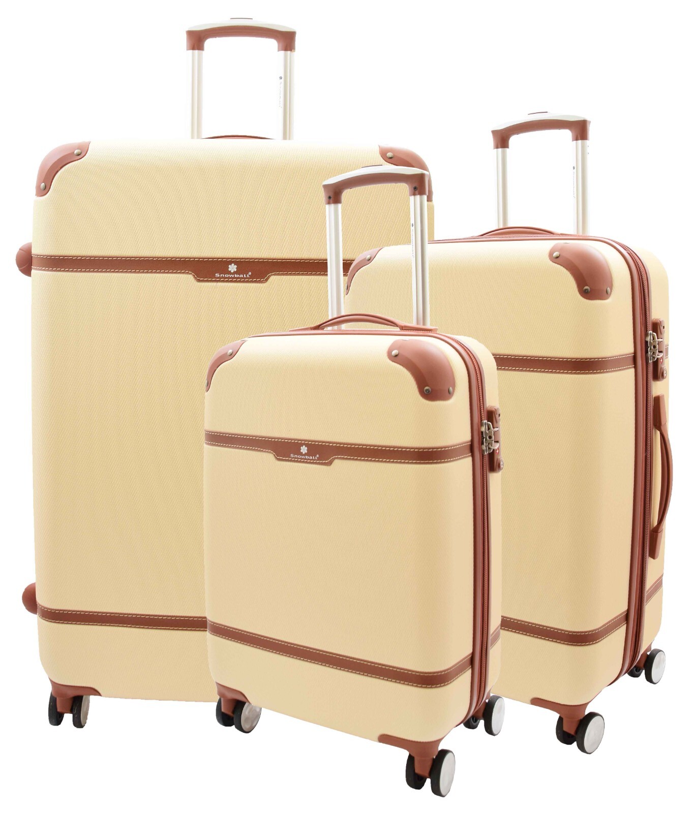 Maletas de viaje ligeras expandibles para equipaje rígido de 4 ruedas vintage