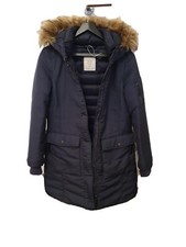 Esprit Womens Down Jacket Navy Blue Longline