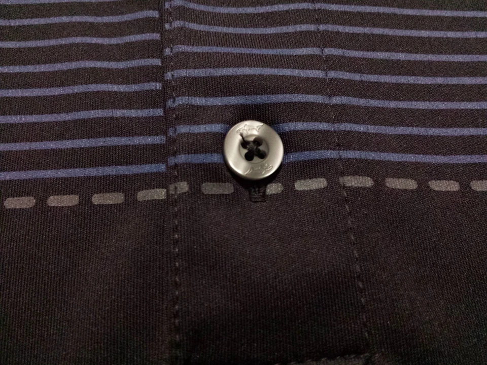 Camisa polo atlética xadrez multicolorida masculina Greg Norman Play Dry pequena S/S - Imagem 4 de 4