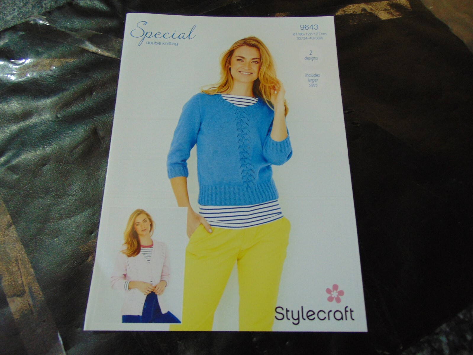 Stylecraft Double Knitting Pattern 9643 (2 Designs) Sweater and Cardigan