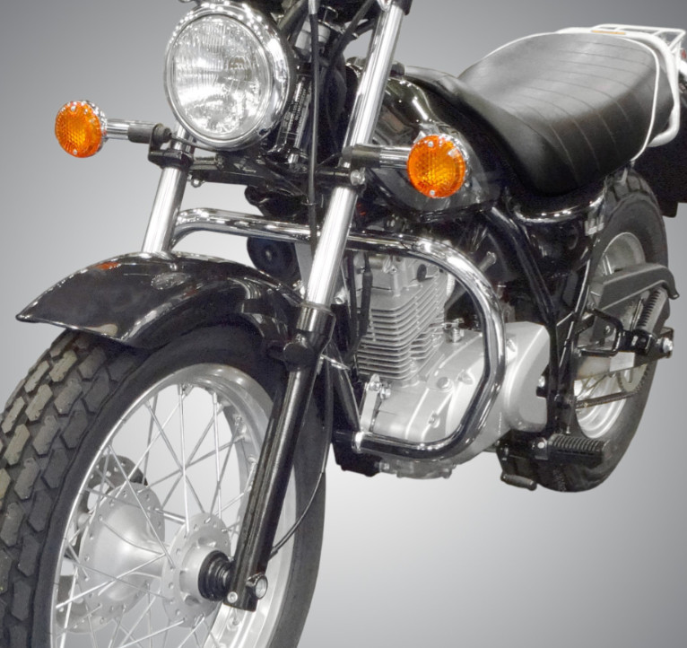 Crash bar chrome Suzuki VanVan 125 et 200 protection carter