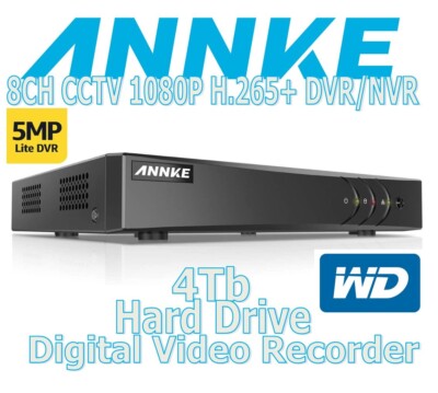 ANNKE 5IN1 8CH CCTV 1080P H.265+ Digital Video Recorder DVR (WD 4TB HD) - [410]