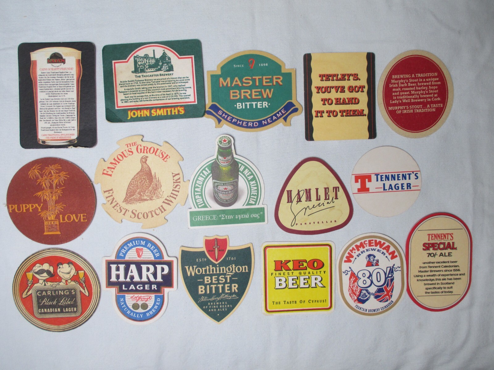 Old Beer Coasters Convolute England Coaster Ale Lager Stout Whisky 39