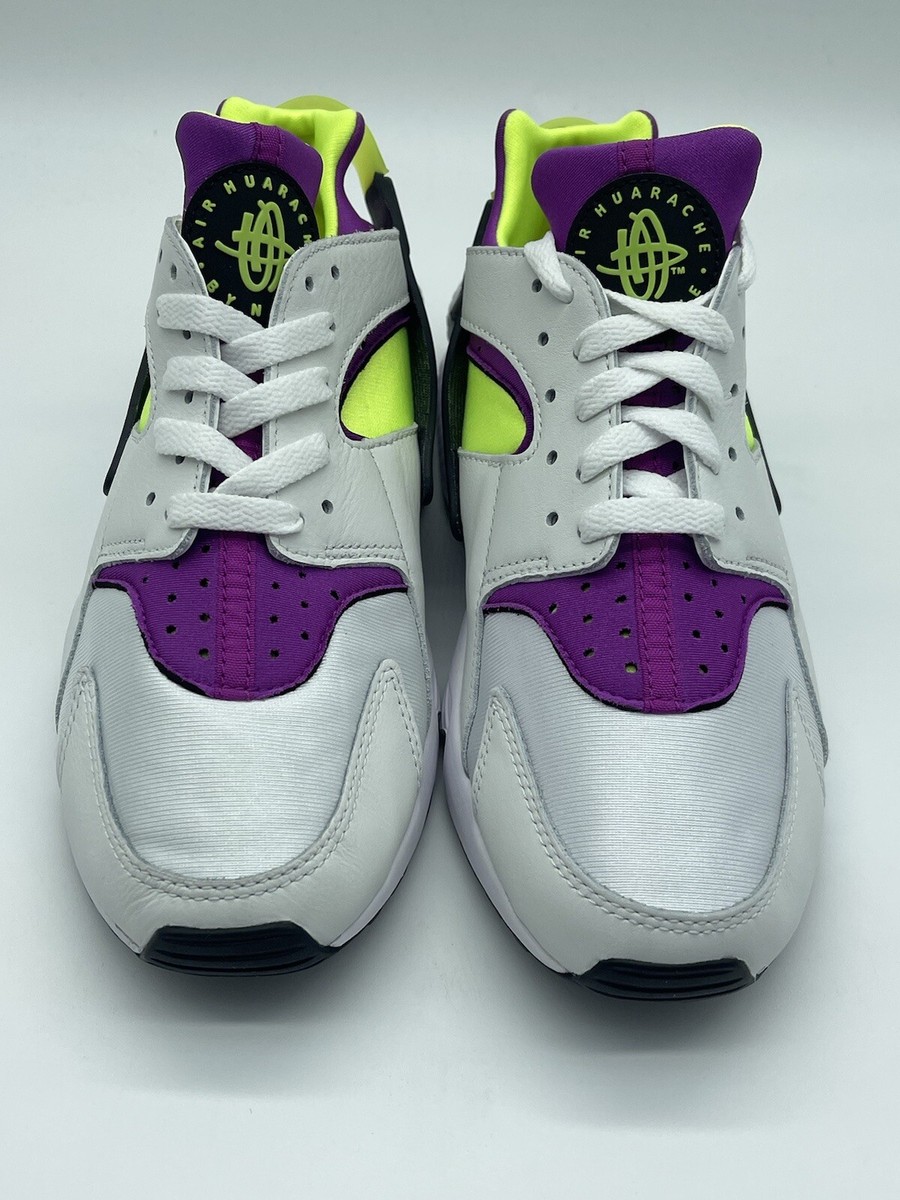 Nike Air Huarache White Magenta Purple Neon Yellow DD1068 104