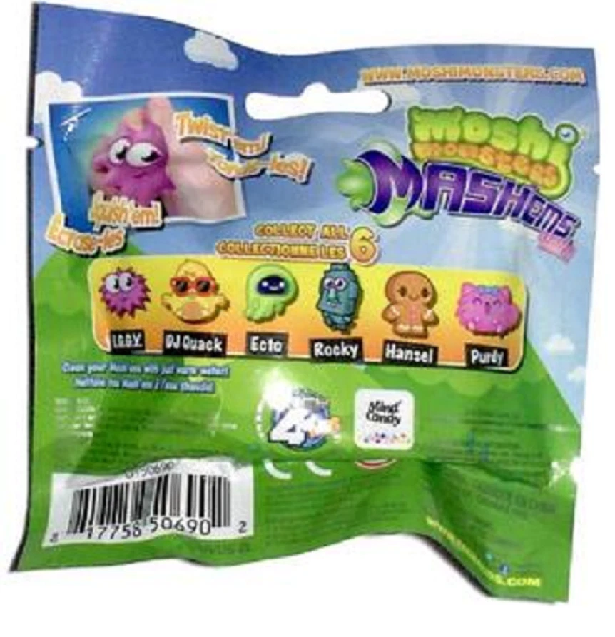 MASHEMS MOSHI MONSTERS ЛОТ ИЗ 5 СЛЕПЫХ МЕШКОВ НОВЫЙ TY3049 - Изображение 2 из 2