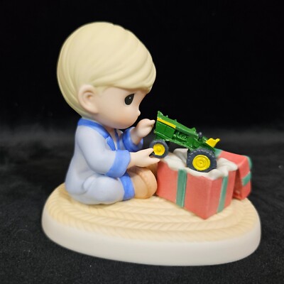 Precious Moments JOHN DEERE A Tractor To Call My Very Own Boy Christmas Toy NEW