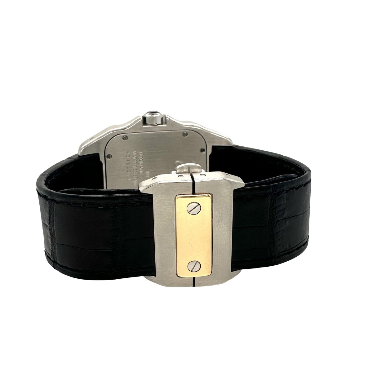 Cartier Santos 100 Ref. 2656 Two Tone Steel 18k Gold 38mm Watch | eBay
