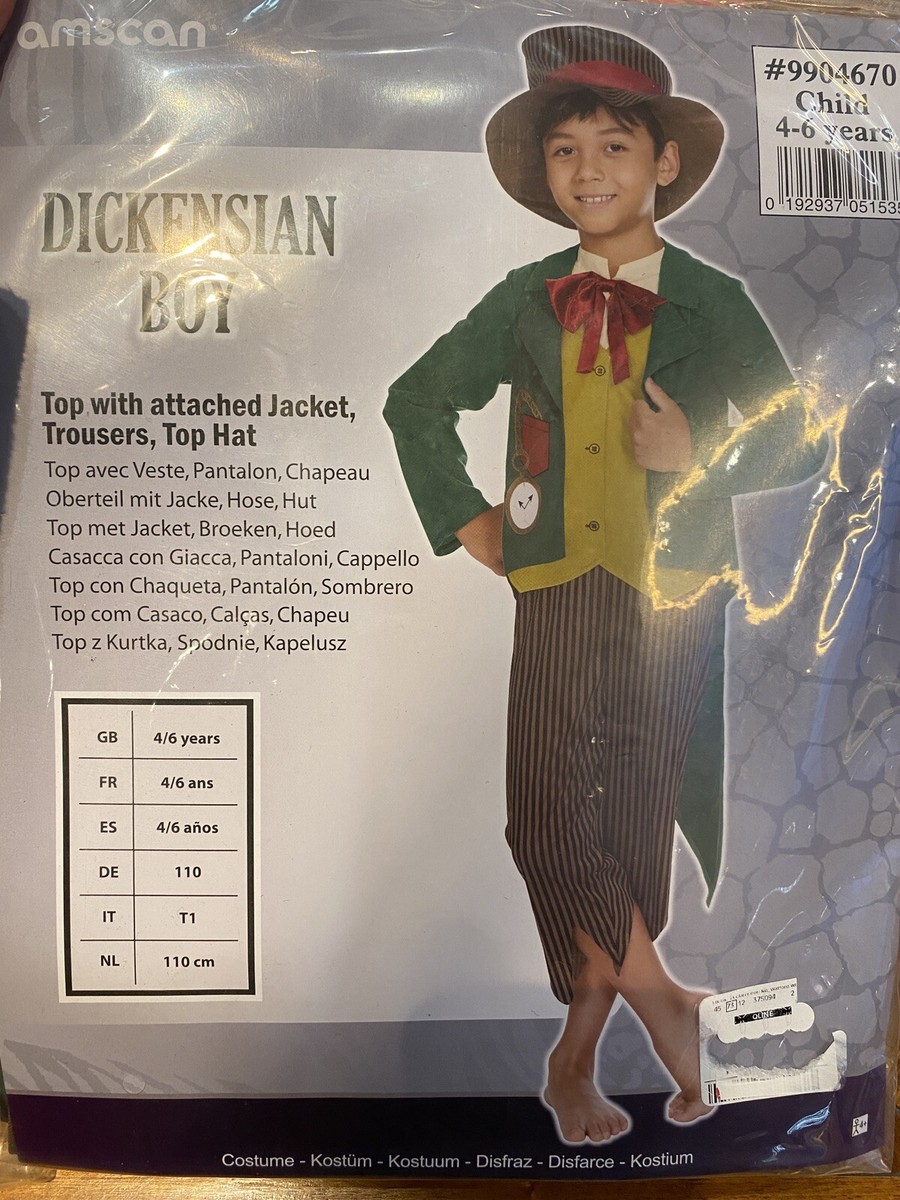 Colonial Costume Bow Tie Victorian Fancy Dress Boy Shop Historical