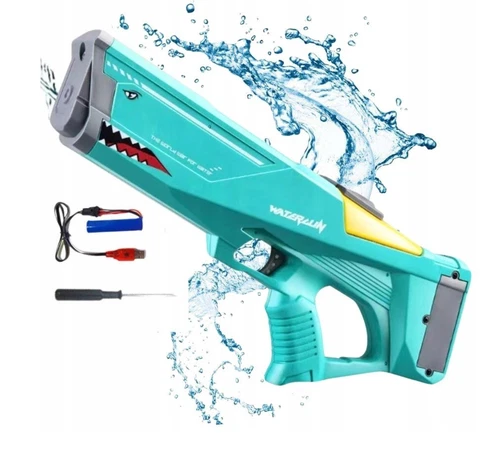 Electric Pitcher Water Gun Blaster Soaker Kids Children Pool Outdoor Play Toy - Picture 1 of 8