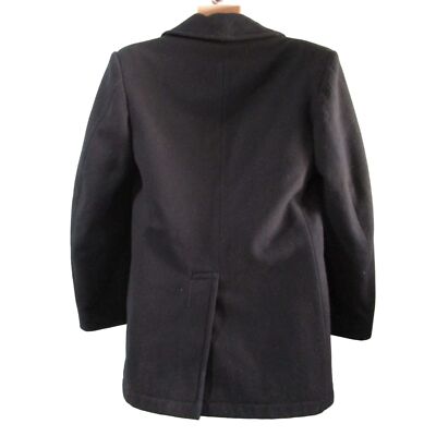 DSCP Quarterdeck Collection Mens Navy Peacoat 38R Wool Blend
