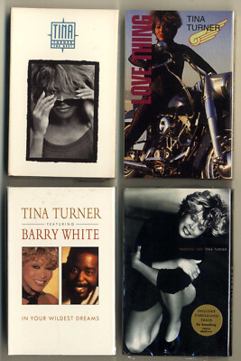 TINA TURNER - 4 Cassette Singles: The Best,Love Thing,Wildest Dreams,Missing You