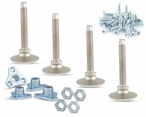 Glide Base 3/8-16 T-nuts - 4 Pack