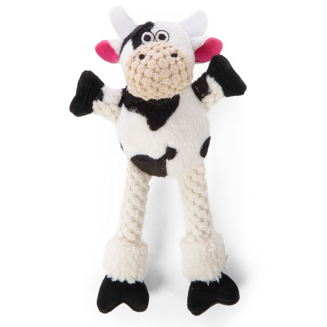 GoDog Plush Squeaker Long Leg Skinny COW Dog Toy JUST FOR ME eBay