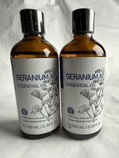 HIQILI Pure Essential Oil 3.38oz Aromatherapy Oils Diffuser Geranium See Descrip