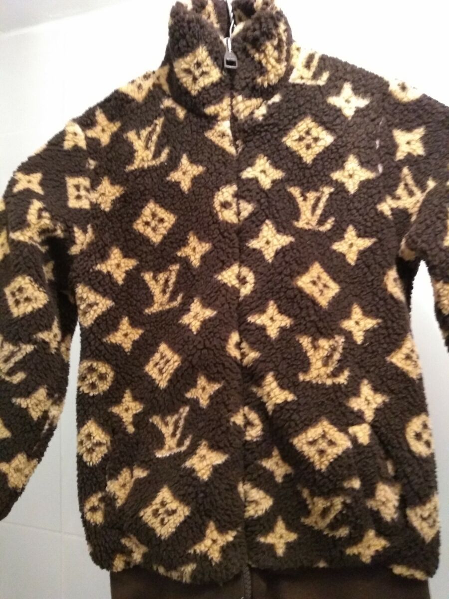 Louis Vuitton Kids Brown Monogram Jacket With Zip Excellent Louis Vuitton Kids Brown Monogram Jacket With Zip Excellent