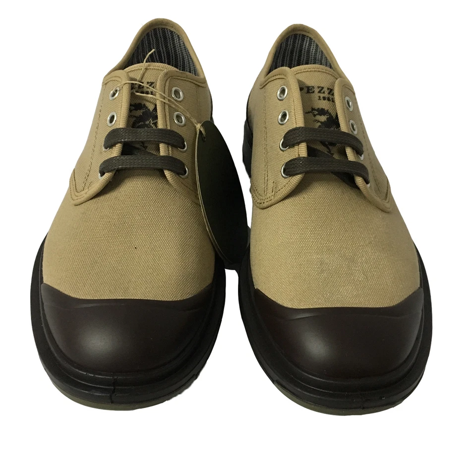 PEZZOL 1951 scarpa uomo in canvas beige e gomma mod MONSTER 014FZ-51 - Immagine 2 di 4