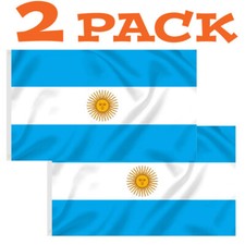 Valuebuy Fly Fast Pack of 2 Fly Breeze 3x5 Foot Argentina Flag