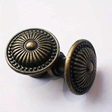 Pomello per mobili effetto bronzo antico maniglia per cassetto comò anta armadio fiori decorati