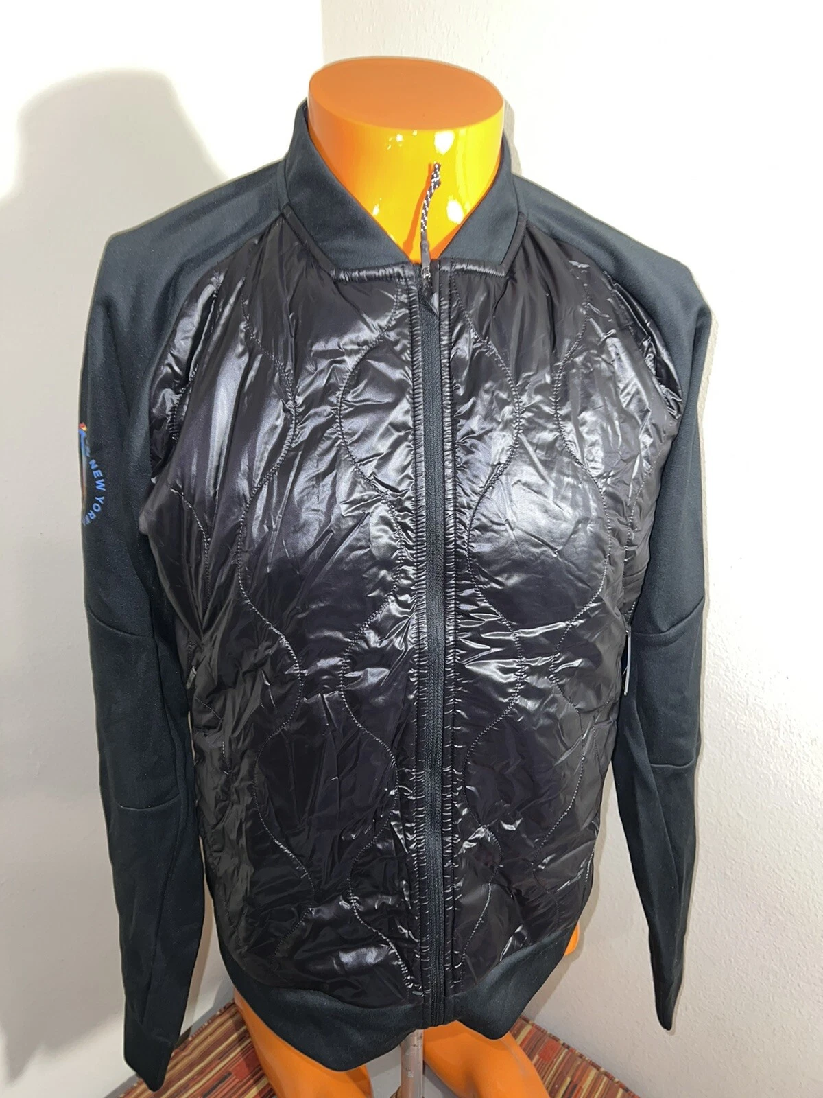 A3 New Balance Q Speed Heat Jacket Full Zip Running Black SML NYC Marathon 50th