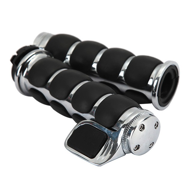 Pair 7/8" Motorcycle Handlebar Hand Grips Fit For Honda Goldwing 1200