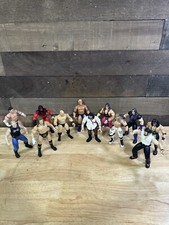 Vintage Lot Of 12 1990s Jakks WWE Action Figures (Triple H, Billy Gunn, Kane)