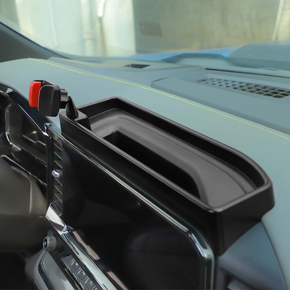 Center Dash Storage Box Tray w/Phone Holder Bracket For Chevy Silverado 2022 23+