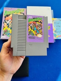 Boulder Dash NES Nintendo Box Manual CIB Complete Inserts Registration Card EX+