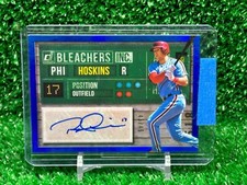 RHYS HOSKINS 2019 DONRUSS BLEACHERS INC. BLUE AUTOGRAPH AUTO #