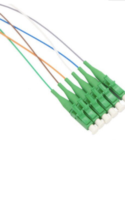 12 Fiber LC/APC Distribution Style Pigtail, SM, Green Boots | eBay