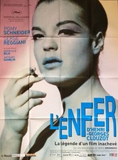 Affiche cinéma L'ENFER D'HENRI-GEORGES CLOUZOT 120x160cm Poster / Romy Schneider