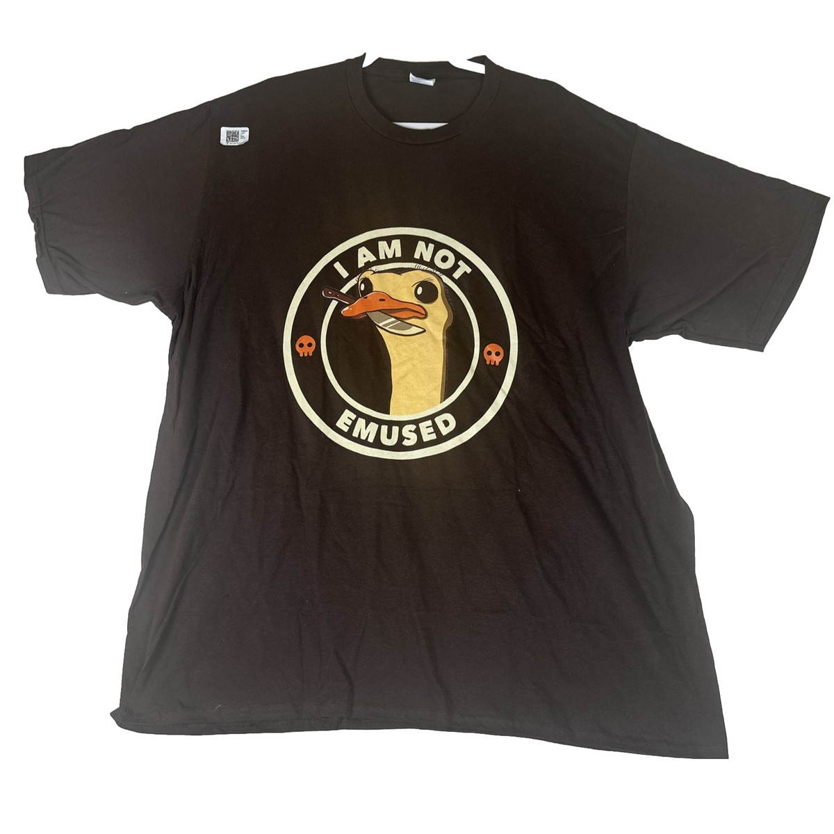Y2K I Am Not Emused Funny Emu Unisex T-shirt Brown Mens Size 3XL