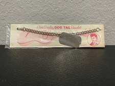 Elvis Dog Tag Bracelett 1956 Unused Vintage