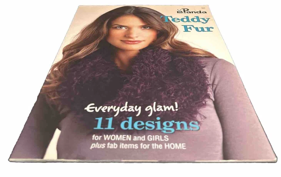 Panda TEDDY FUR. Knitting patterns 11 designs for women, girls & home. Book #301 - Image 3 of 3
