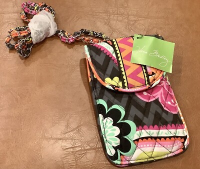 VERA BRADLEY ZIGGY ZINNIA NWT Cellphone Crossbody Purse Mini - Main Image