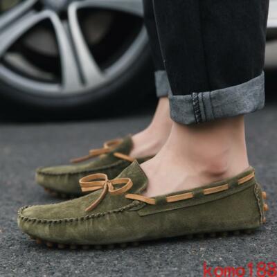 Mens faux Suede Driving Moccasins Comfy Slip on Loafers