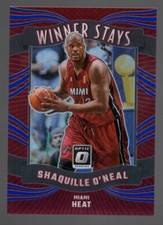 2023-24 Shaquille O'Neal Optic Basketball Winner Stays Blue Holo /85 Heat #17