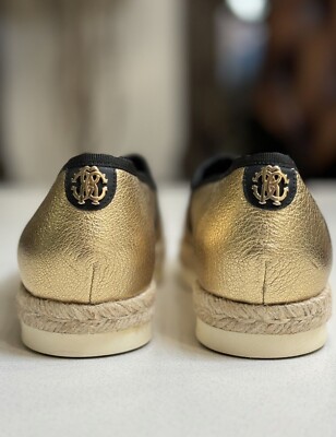 Roberto Cavalli Metallic Espadrilles NEW