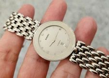 Vintage Rado Florence Quartz Swiss made Ladys Silver Dial for parts.