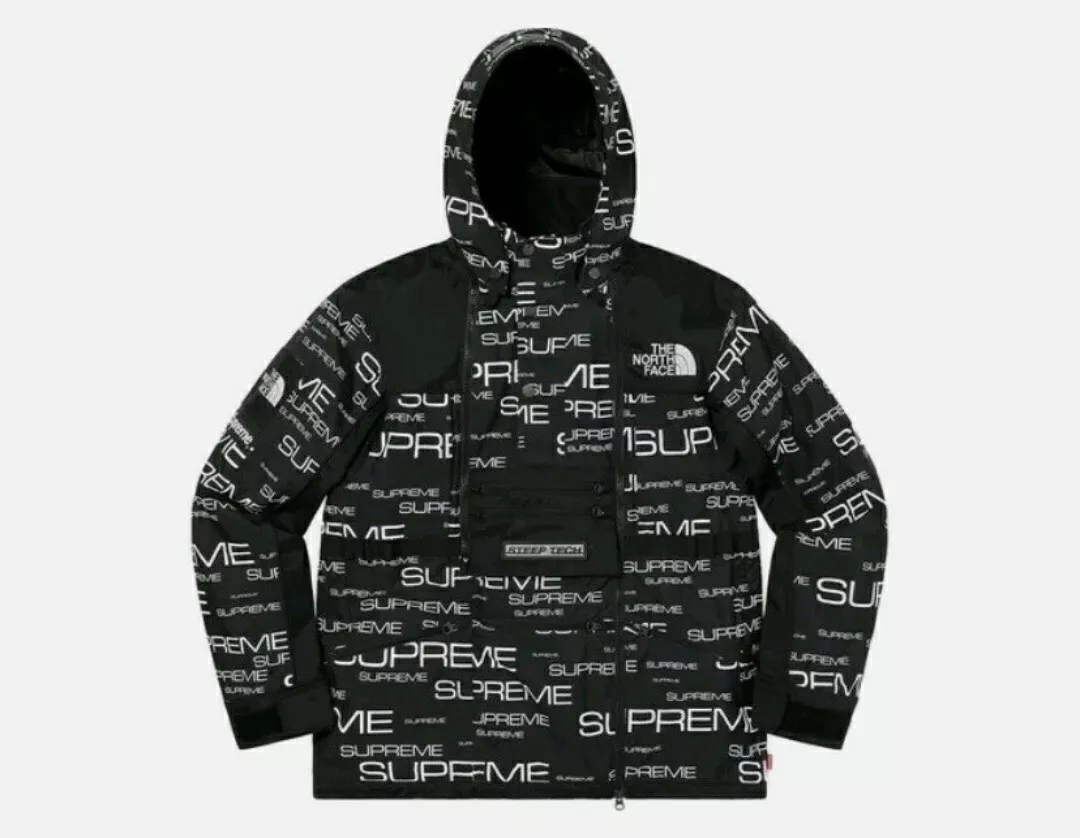 Supreme X The North Face X Steep Tech Apogee Jacket Size Small FW21 Black White