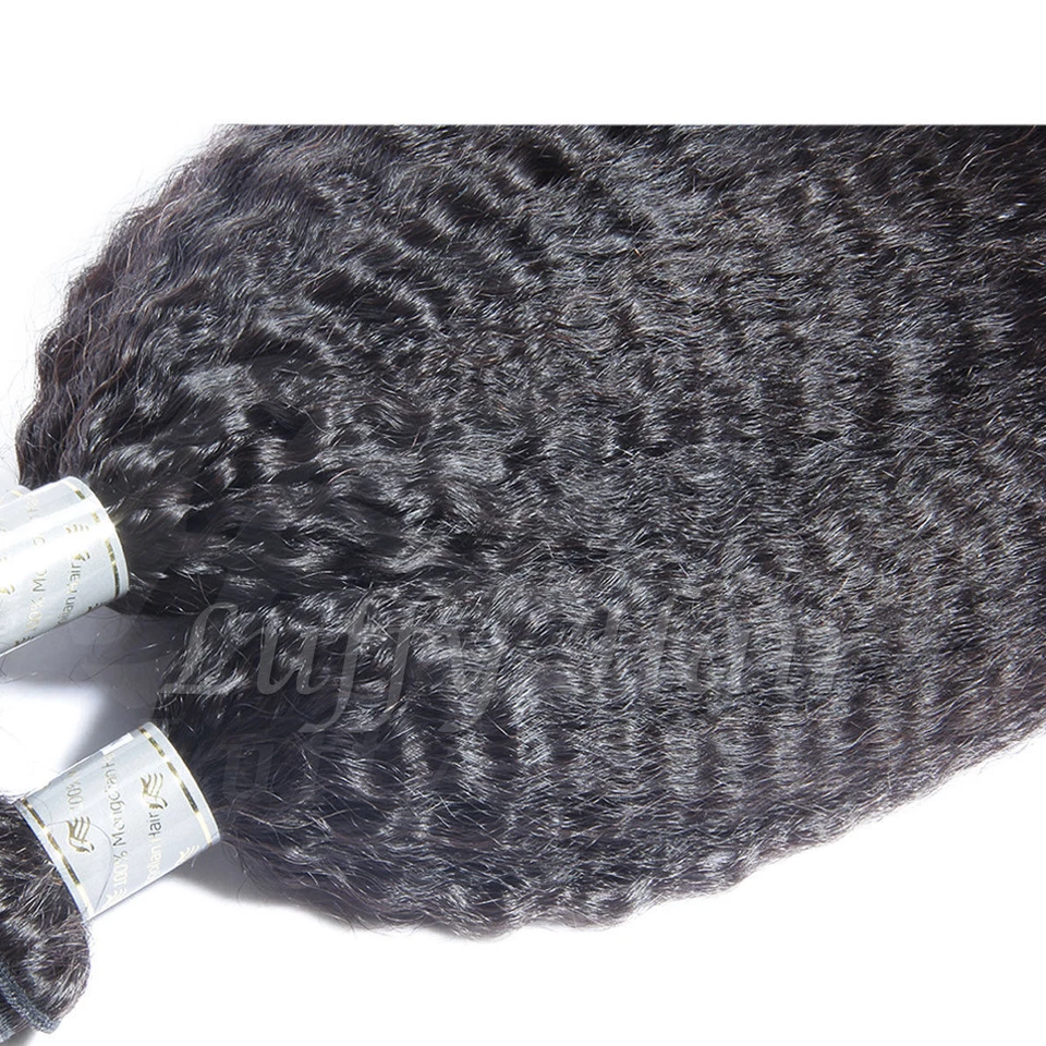 Cabello humano liso rizado a granel para trenzar cabello brasileño a granel sin trama 1 pieza/OI Foto 2 de 4