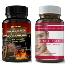 Xtreme Body Fat Burn Weight Loss & Wrinkle Remove Anti-Aging Dietary Supplements