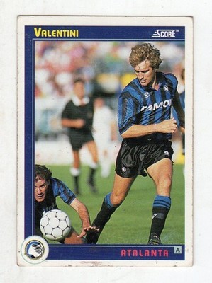 card figurine - FOOTBALLERS CARD SCORE 1993 - no. 41 ATALANTA VALENTINI
