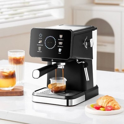 Touchscreen Halbautomat Espresso Barista Kaffeemaschine 20 Bar Hochdruck