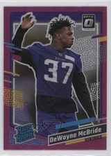 2023 Panini Donruss Rated Rookie Optic Preview Pink Prizm DeWayne McBride 16h3