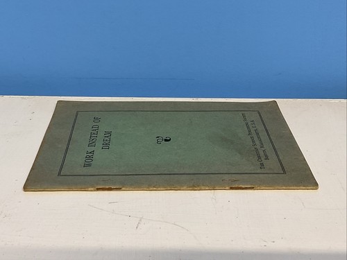 Work Instead Of Dream - The Christian Science Publishing Society - 1935 Booklet - Imagen 6 de 6