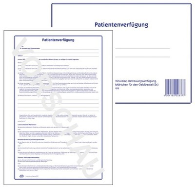 AVERY Zweckform Vordruck 'Patientenverfügung', 220 x 163 mm