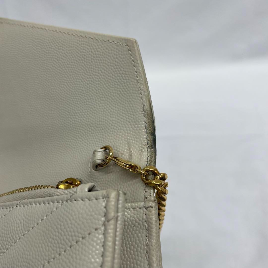 Borsa a tracolla Saint Laurent catena grigia 19x12x4 cm 7 5x4 7x1 6 pollici con scatola sacchetto antipolvere