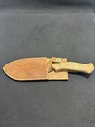 Custom skinning skinner knife 10” w/sheath wood handle new never used — photo 4